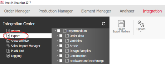 screenshot of imos iX